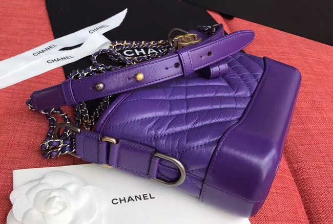 Chanel gabrielle small hobo bag A91810 purple