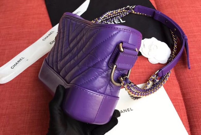 Chanel gabrielle small hobo bag A91810 purple