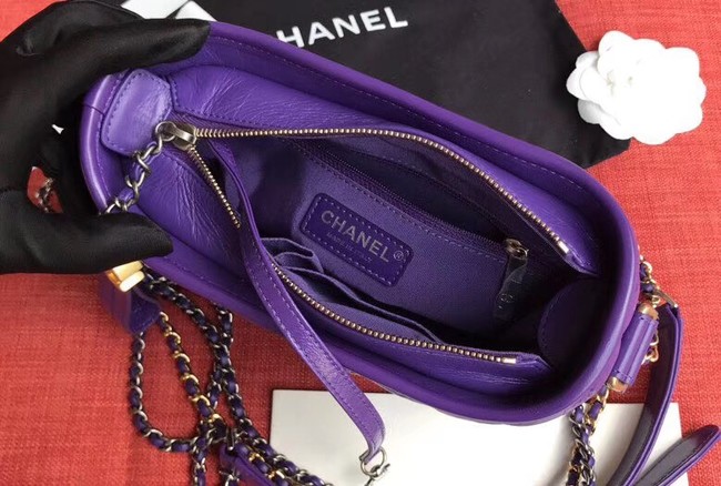 Chanel gabrielle small hobo bag A91810 purple