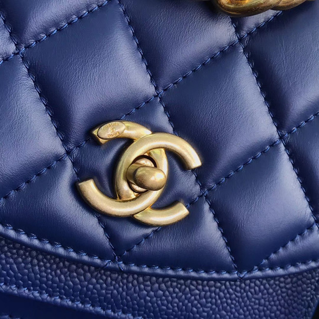 Chanel Small flap bag AS0784 blue