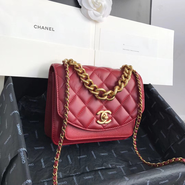 Chanel Small flap bag AS0784 red