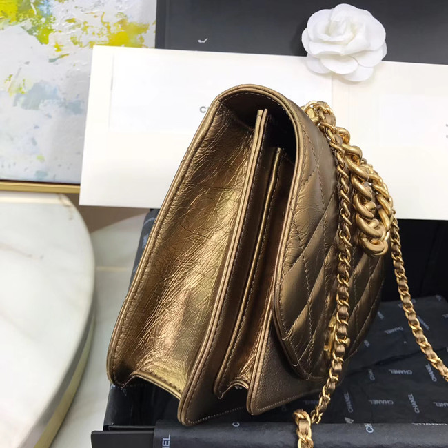 Chanel Small flap bag AS0785 bronze