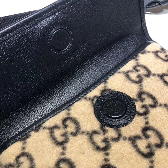 Gucci GG wool waist bag 598181 black