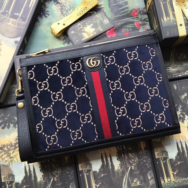 Gucci GG velvet Clutch bag 575371 