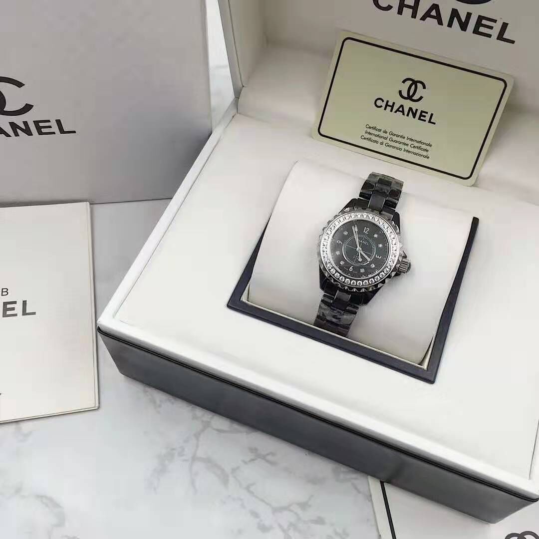 Chanel Diamond Watch CH2369 Black