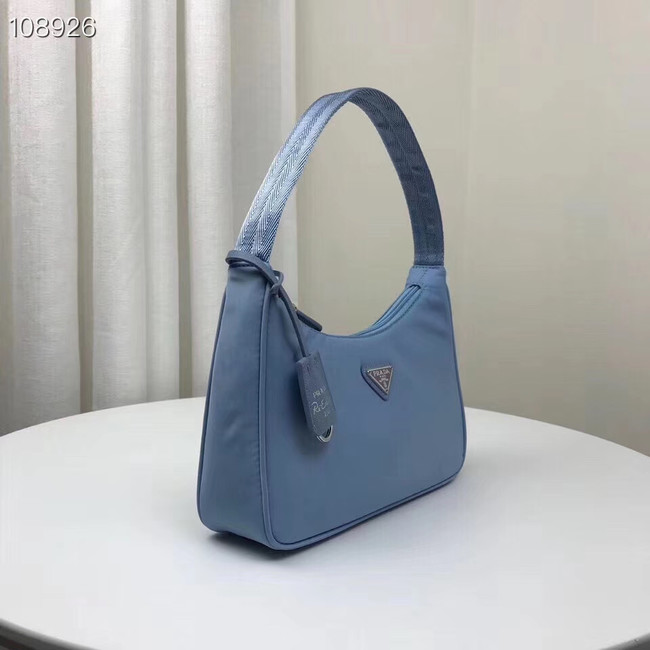 Prada Re-Edition 2000 nylon mini-bag 1NE515 light blue 