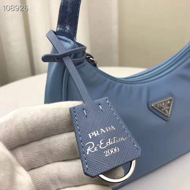 Prada Re-Edition 2000 nylon mini-bag 1NE515 light blue 