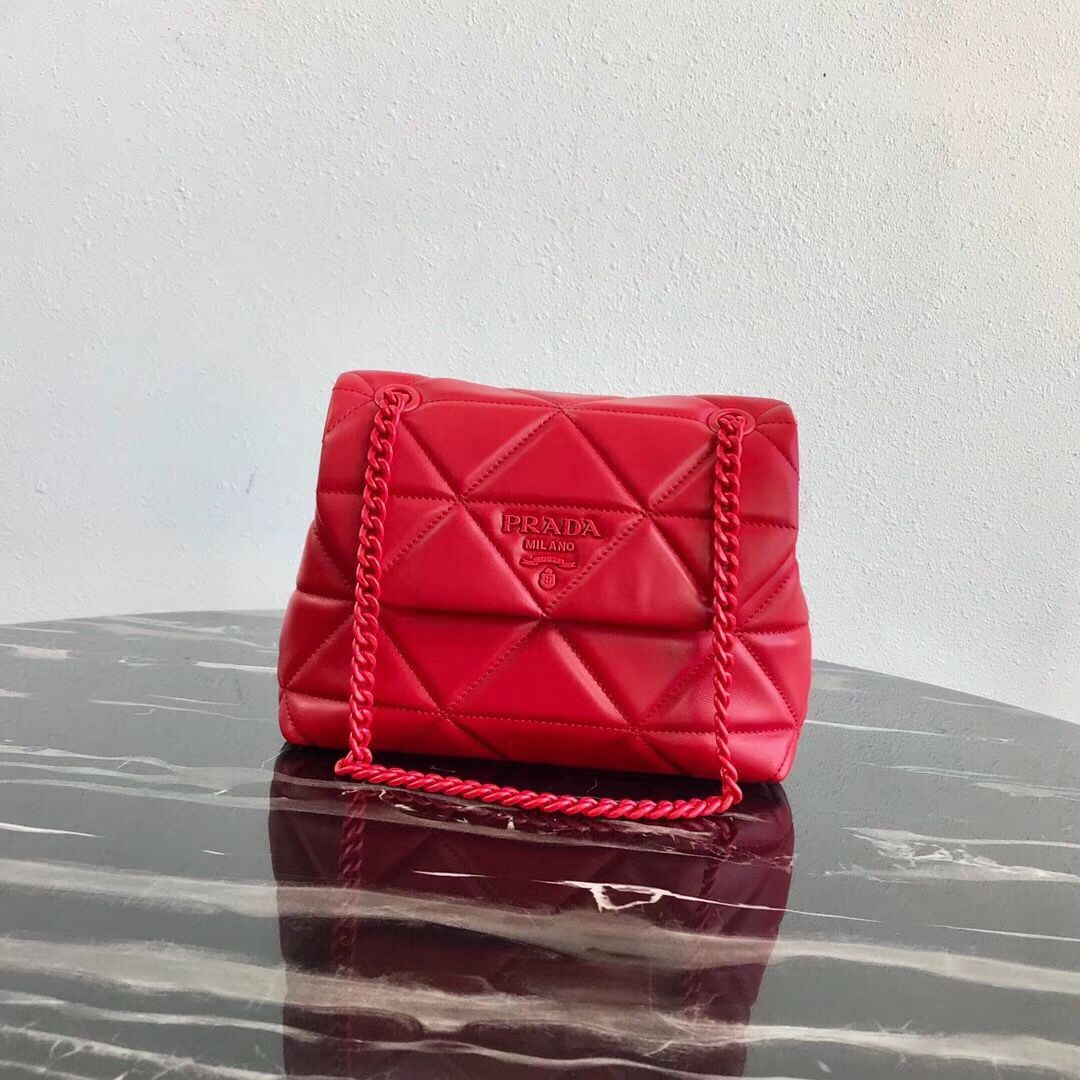 Small Prada Spectrum shoulder bag 1BD233 Red