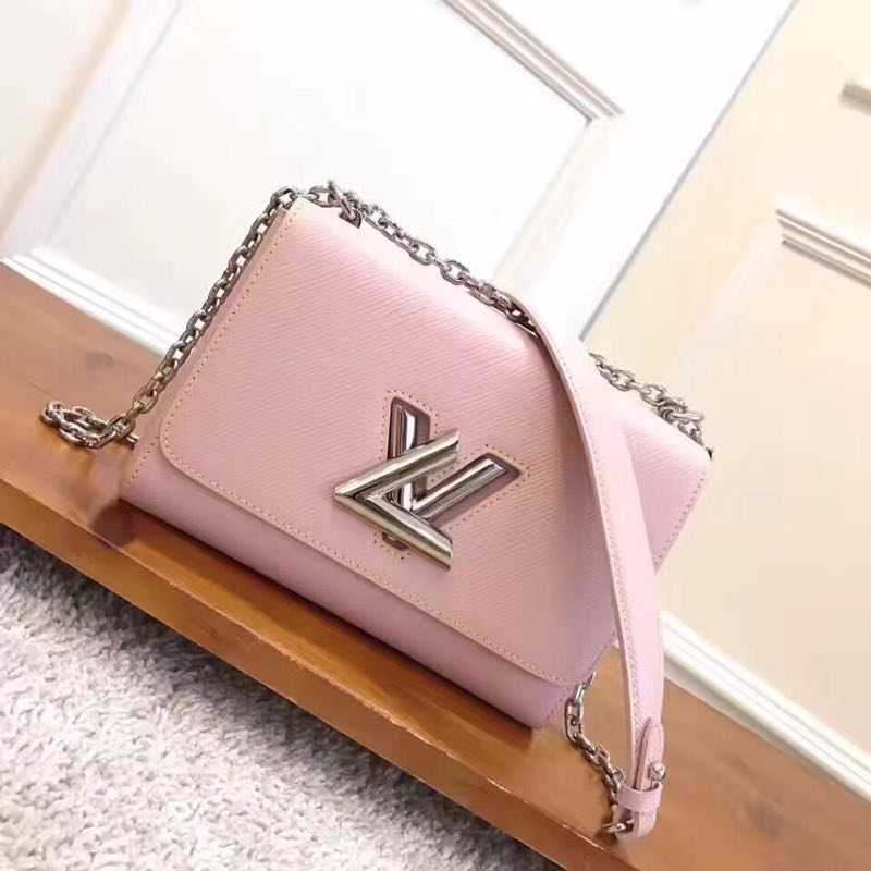 Louis vuitton original epi leather TWIST MM M50332 pink