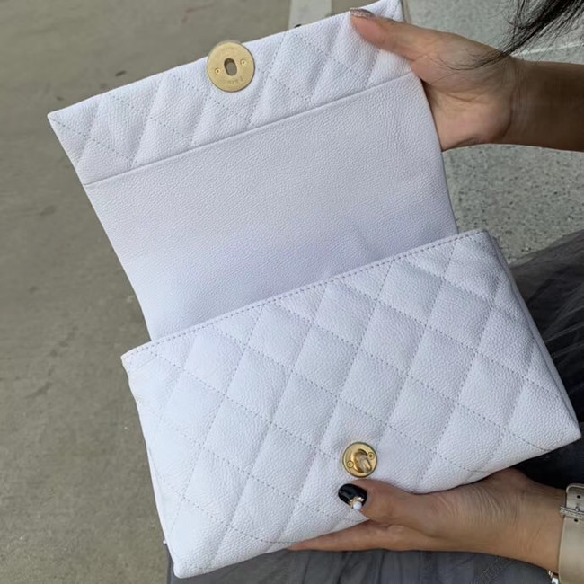 Chanel flap bag AS1170 white