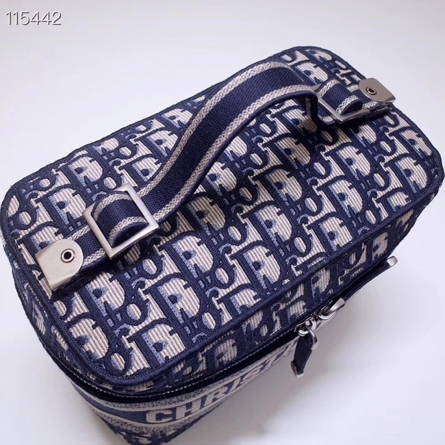 Dior SADDLE DENIM CANVAS Cosmetic Bag 5698