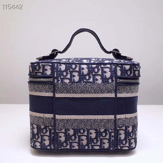 Dior SADDLE DENIM CANVAS Cosmetic Bag 5698