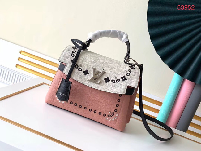 Louis vuitton original LOCKME EVER BB M53937 pink&white