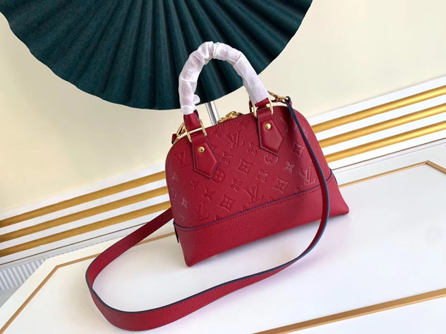 Louis Vuitton Original Monogram Empreinte NEO ALMA BB M44866 Cherry Berry