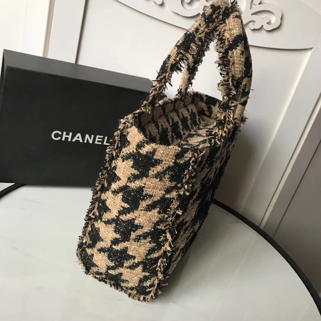 Chanel Zipper shopping bag AS0976 apricot