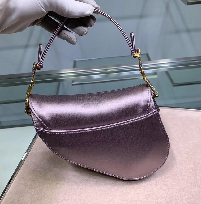 Dior SADDLE SATIN MINI BAG M447S Lilac