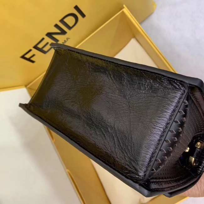 Fendi KAN U SMALL leather mini-bag 8BT312 Royal