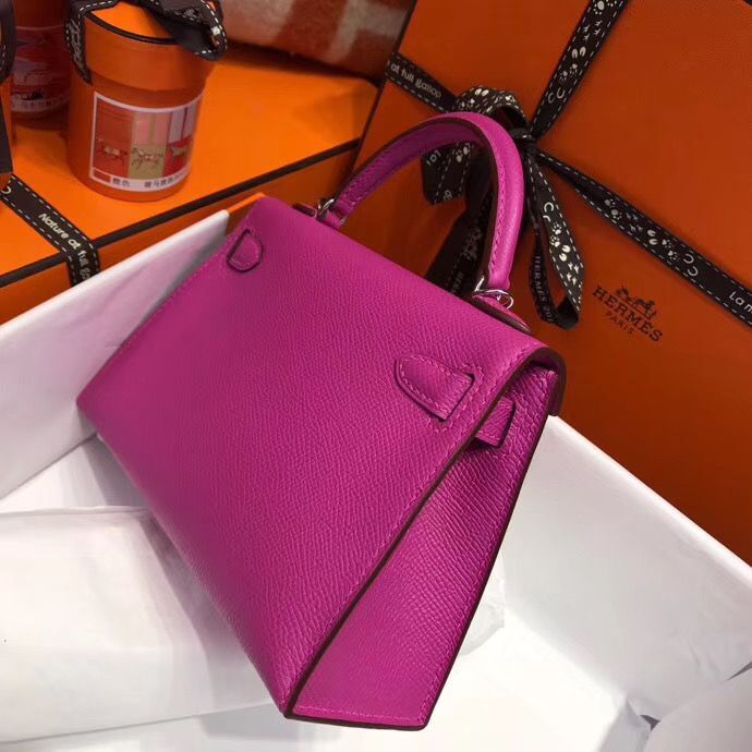 Hermes Kelly Tote Bag Original epsom Leather KL20 Pink