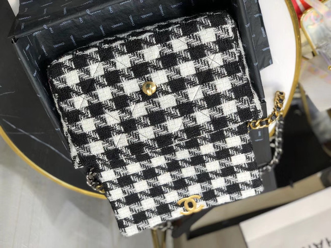 CHANEL 19 Flap Bag AS1161 Black&white