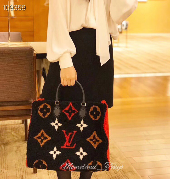 Louis Vuitton Monogram Canvas Original M44412 black&red