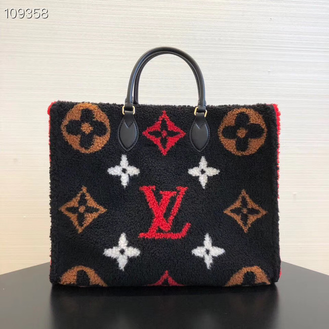 Louis Vuitton Monogram Canvas Original M44412 black&red