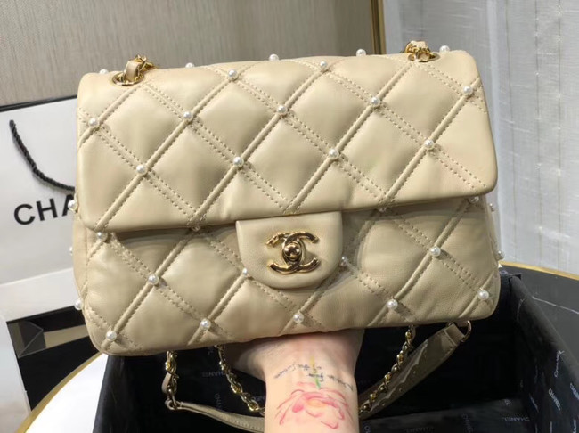 Chanel flap bag AS1202 apricot