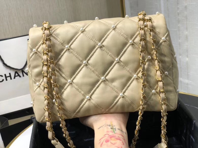 Chanel flap bag AS1202 apricot