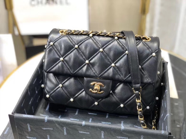 Chanel flap bag AS1202 black