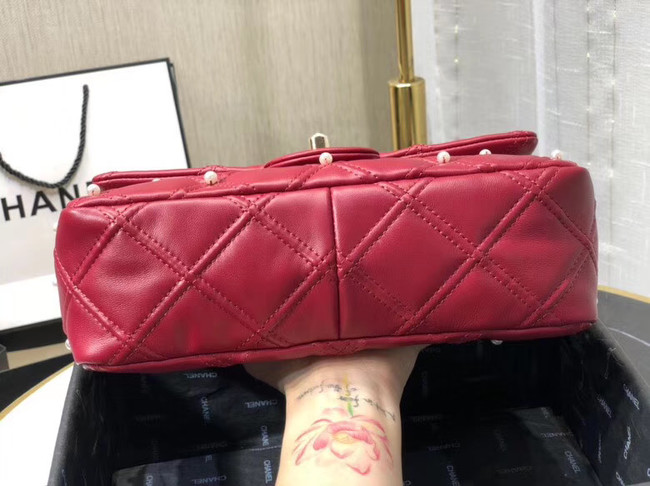 Chanel flap bag AS1202 red