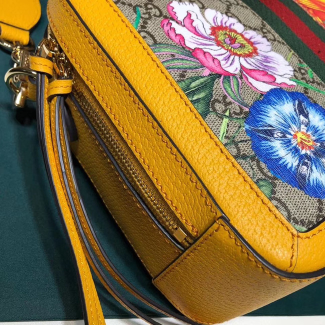 Gucci Ophidia GG Flora small shoulder bag 550622 yellow 