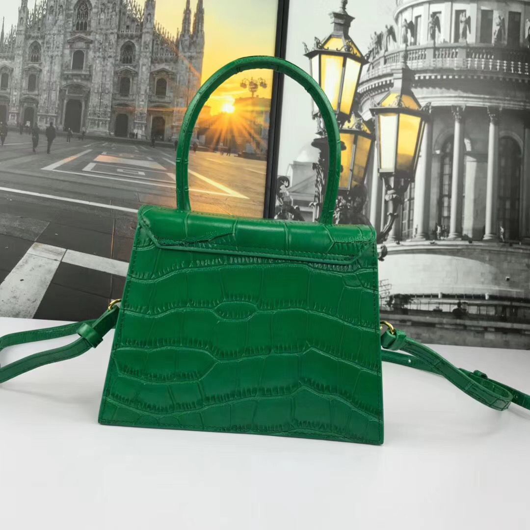 Jacquemus Original Leather Mini Top Handle Bag J8088 Green