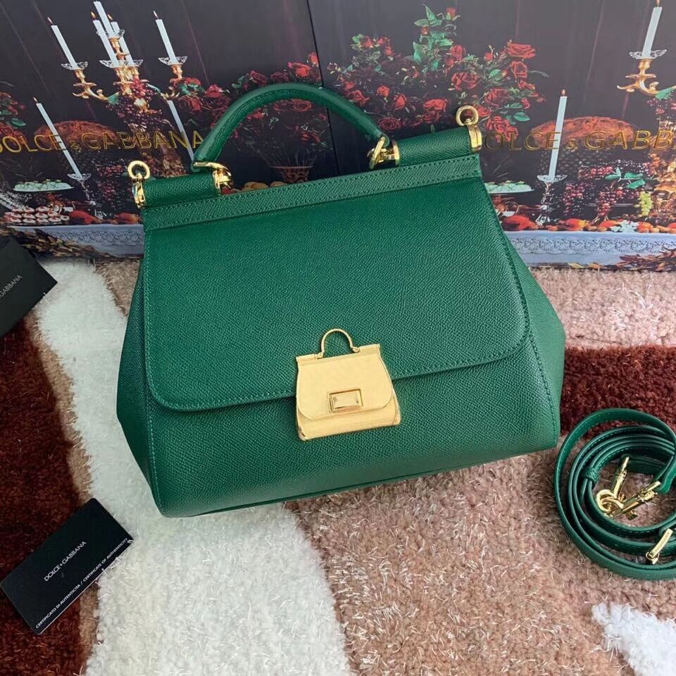 Dolce & Gabbana Origianl Leather Bag 4131 green