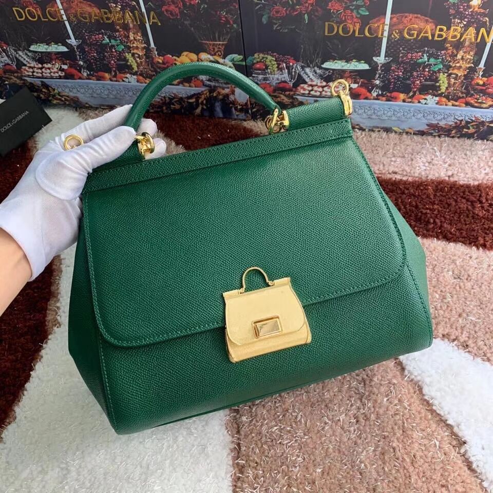 Dolce & Gabbana Origianl Leather Bag 4131 green