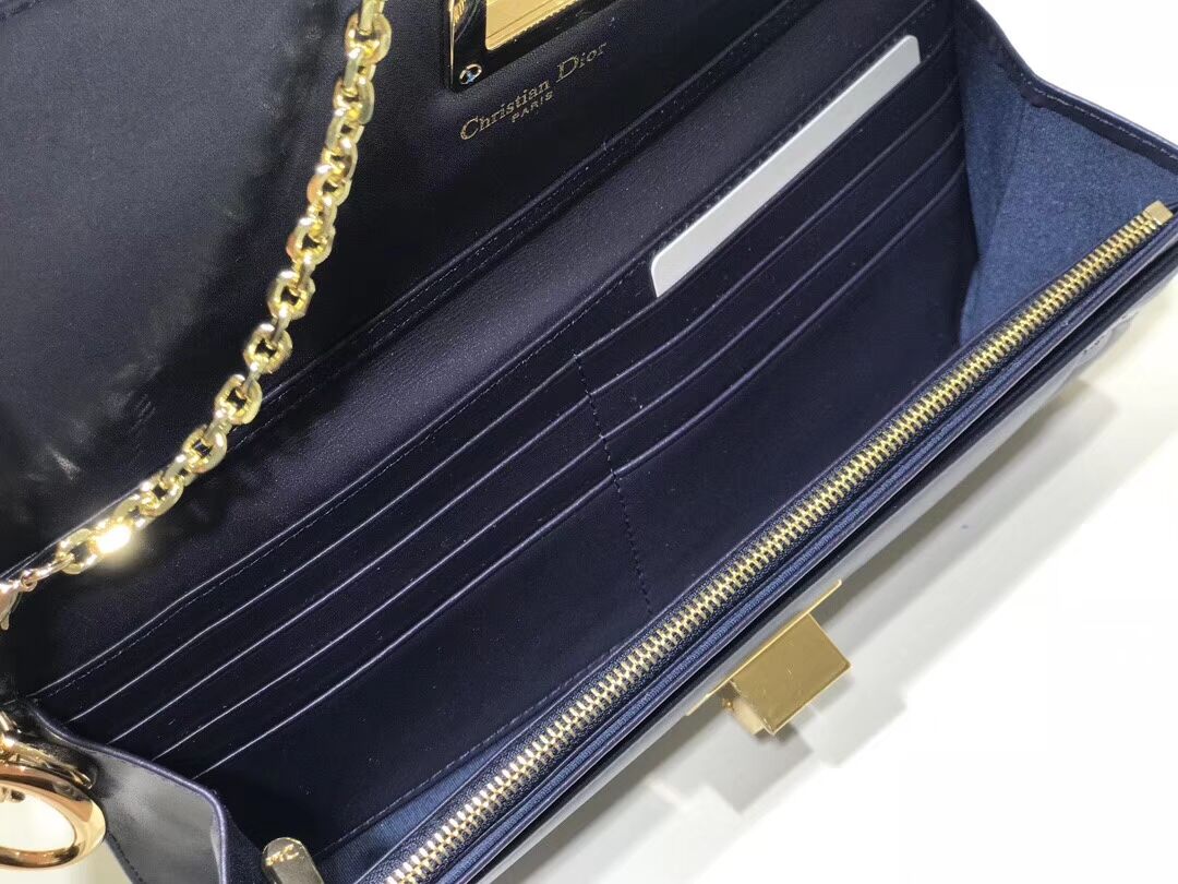 DIOR CLUTCH  gold-tone metal C1040A black