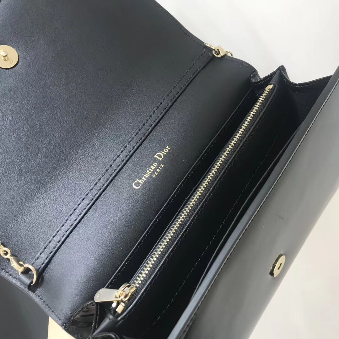 Dior leather Clutch bag M9205 black