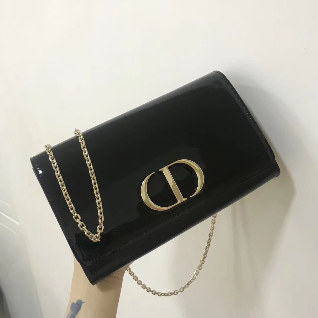 Dior leather Clutch bag M9205 black