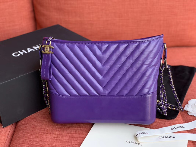 Chanel gabrielle hobo bag A93824 purple