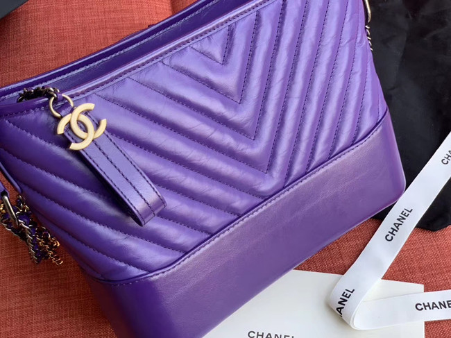 Chanel gabrielle hobo bag A93824 purple