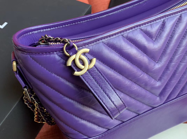 Chanel gabrielle hobo bag A93824 purple