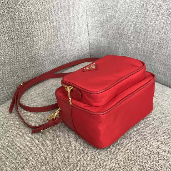 Prada Nylon Shoulder Bag 82022 red