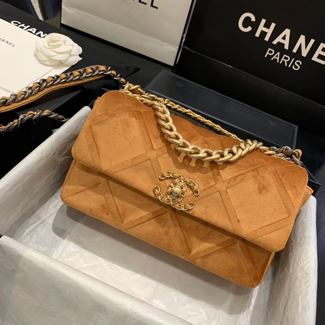 CHANEL 19 Flap Bag AS1160 Camel