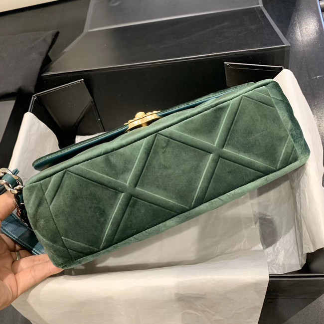 CHANEL 19 Flap Bag AS1160 green