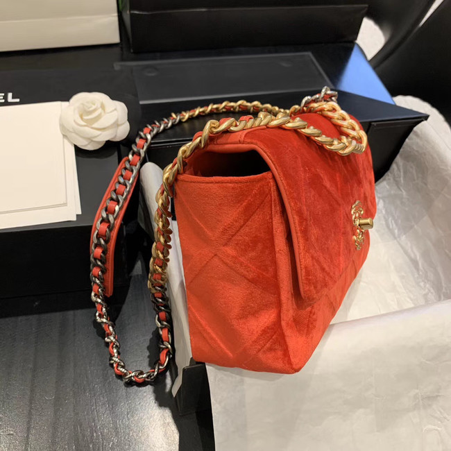 CHANEL 19 Flap Bag AS1160 orange