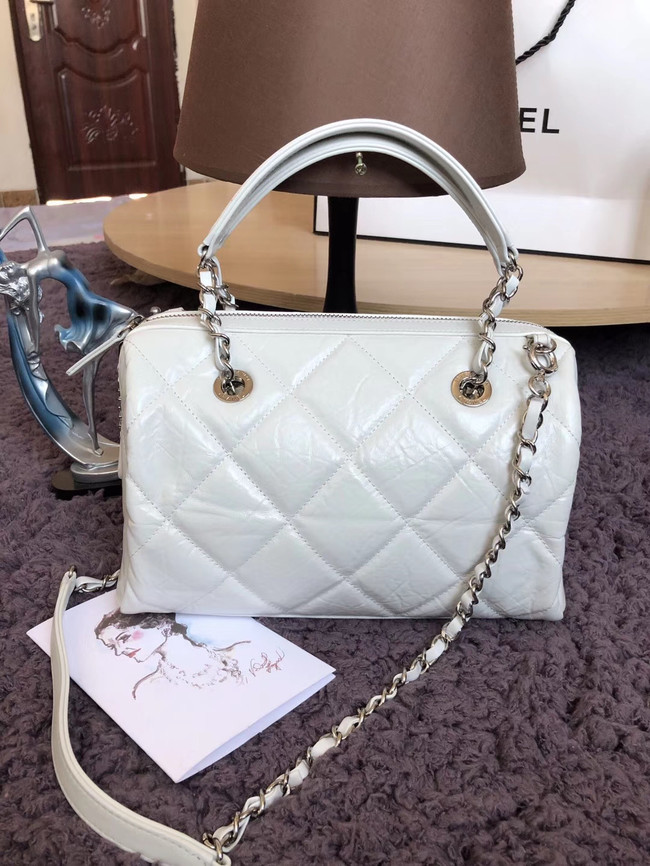 Chanel Bowling Bag AS1321 white