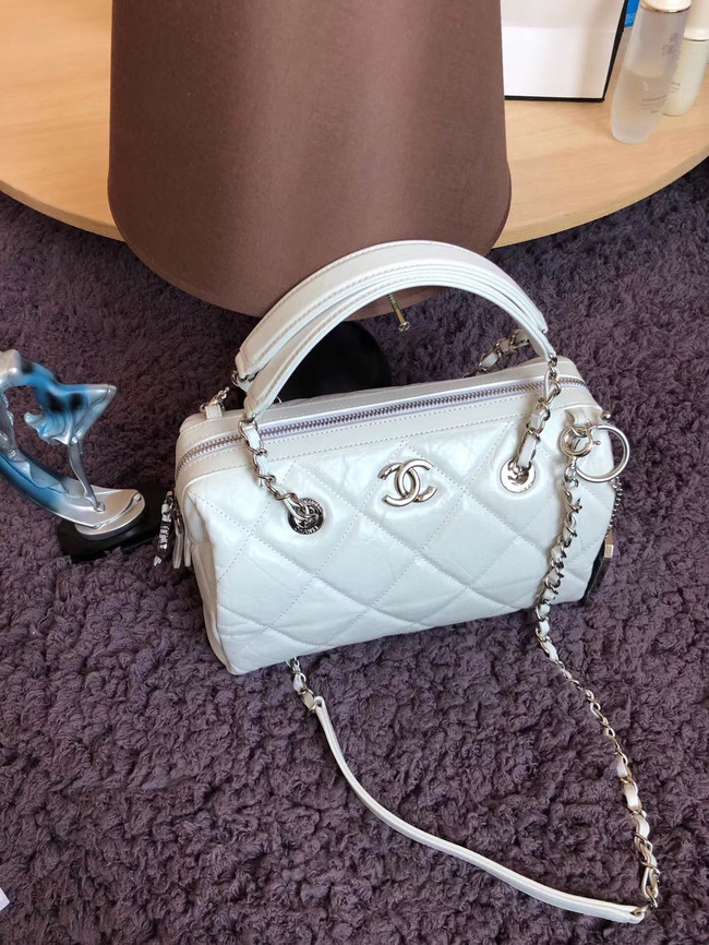 Chanel Bowling Bag AS1321 white