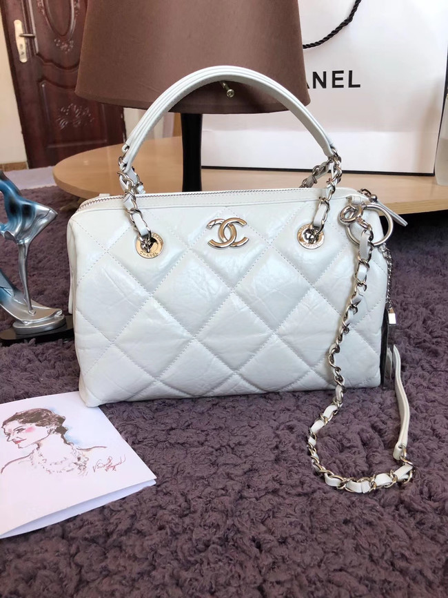 Chanel Bowling Bag AS1321 white