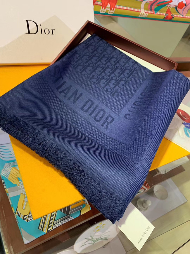 DIOR OBLIQUE CASHMERE C402 blue