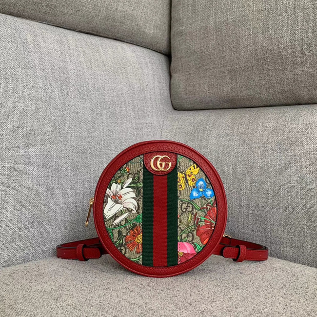 Gucci Ophidia series GG flower Mini Backpack 598661 red