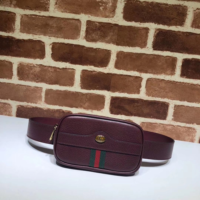 Gucci GG Original Leather belt bag 519308 Burgundy