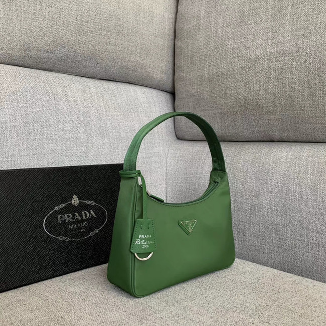 Prada Re-Edition nylon Tote bag 91204 green